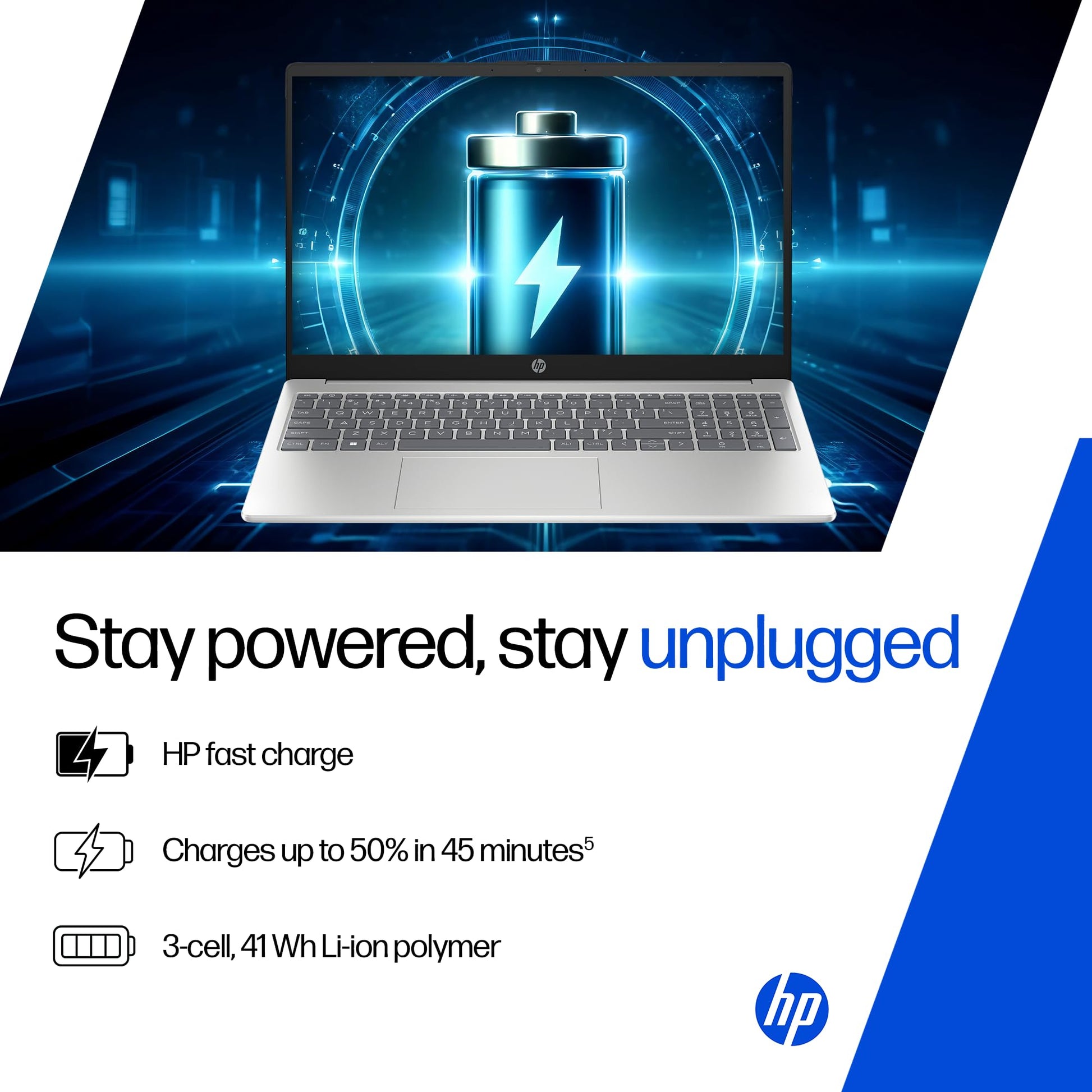 HP 15, AMD Ryzen 7 7735HS (16GB DDR5,512GB SSD) FHD, Anti-Glare, Micro-Edge, 15.6''/39.6cm, Win11, M365 Basic(1yr)* Office24, Silver, 1.59kg, fc1038AU, AMD Radeon FHD Camera w/Shutter, Backlit Laptop 