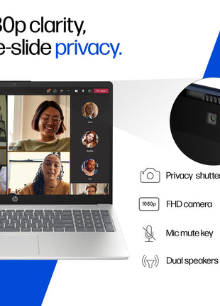 HP 15 Laptop Thirteenth Gen I5 1334U 16GB 512GB SSD FHD Win11 Iris Xe Camera 