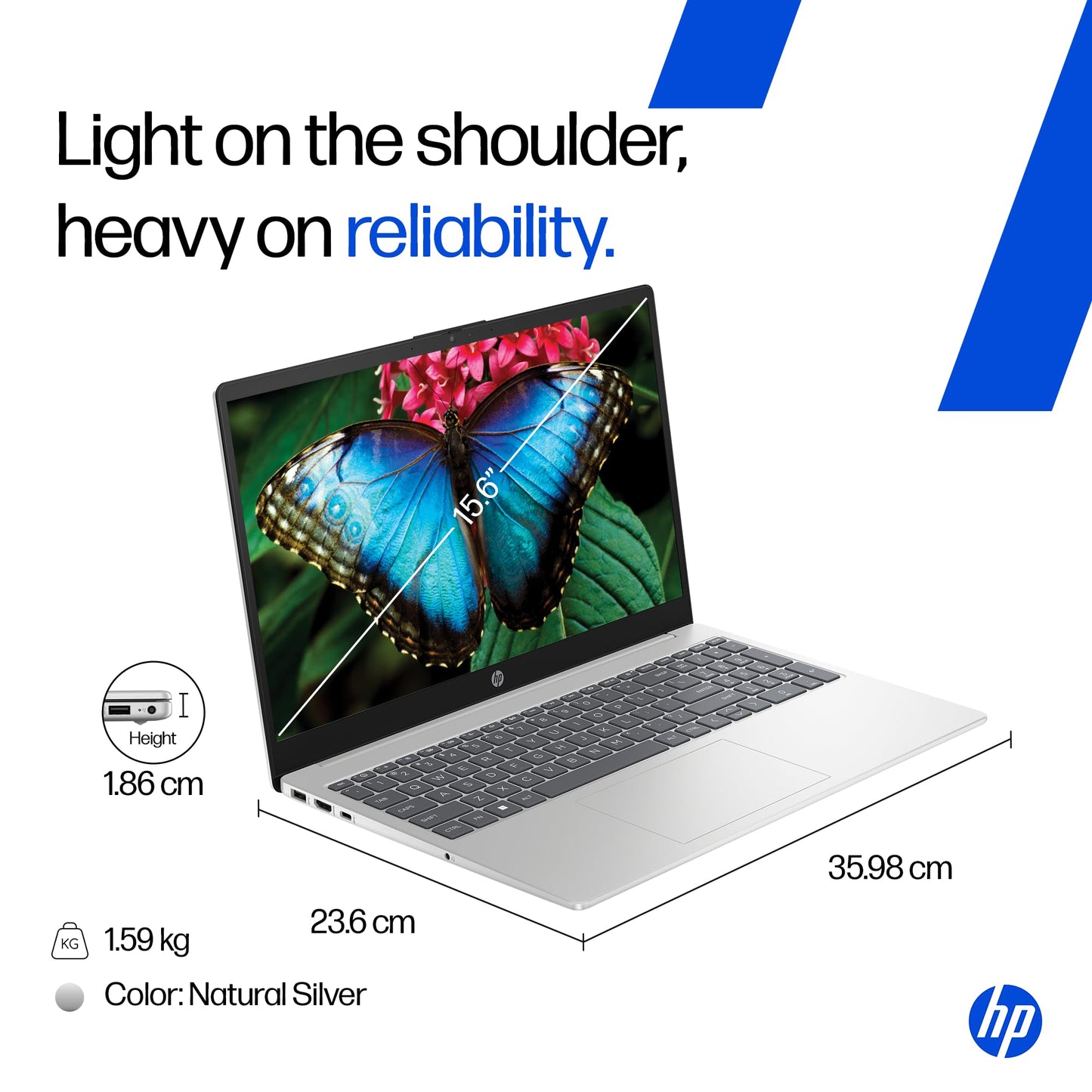 HP 15 Laptop Thirteenth Gen I5 1334U 16GB 512GB SSD FHD Win11 Iris Xe Camera 