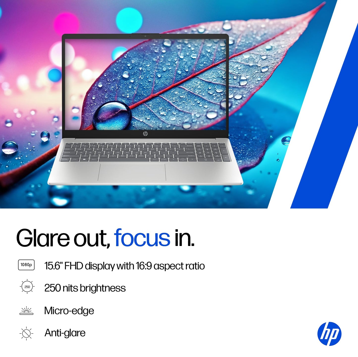 HP 15 Laptop Thirteenth Gen I5 1334U 16GB 512GB SSD FHD Win11 Iris Xe Camera 