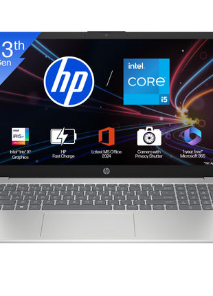 HP 15 Laptop Thirteenth Gen I5 1334U 16GB 512GB SSD FHD Win11 Iris Xe Camera 