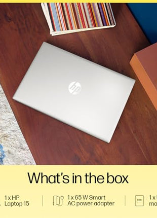 HP 15, AMD Ryzen 3 7320U Laptop (8GB LPDDR5, 512GB SSD) Anti-Glare, Micro-Edge, 15.6"/39.6cm,FHD, Win 11, Silver, 1.59kg, AMD Radeon Graphics, 1080p HD Camera, fc0154AU 