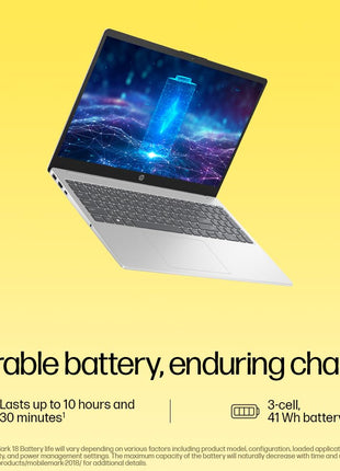 HP 15, AMD Ryzen 3 7320U Laptop (8GB LPDDR5, 512GB SSD) Anti-Glare, Micro-Edge, 15.6"/39.6cm,FHD, Win 11, Silver, 1.59kg, AMD Radeon Graphics, 1080p HD Camera, fc0154AU 