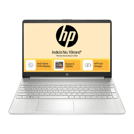 HP 15S AMD Ryzen 5000 (16GB Ram/512GB SSD/Fhd/Windows 11/Ms Office 21/Backlit Keyboard/ 15.6" (39.6 Cm)/Silver/2.21 Kg) Eq2305Au/Eq2182Au Laptop 