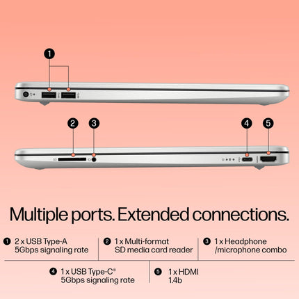 HP 15s, 12th Gen Intel Core i5-1235U,16GB DDR4, 512GB SSD (Win11, Office21, Silver, 1.69kg) Anti-Glare,15.6-inch(39.6cm), FHD Laptop, Intel Iris Xe Graphics, Backlit KB, HD Camera, fq5330TU 