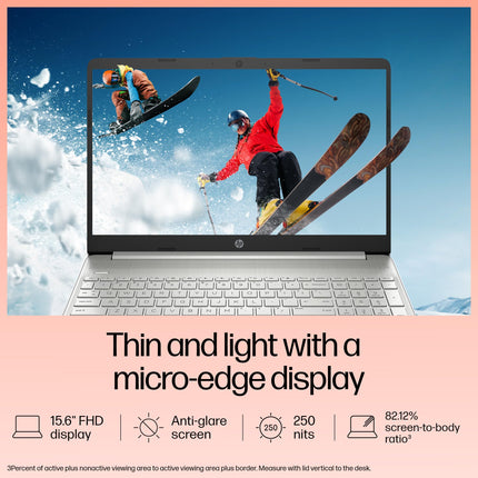 HP 15s, 12th Gen Intel Core i5-1235U,16GB DDR4, 512GB SSD (Win11, Office21, Silver, 1.69kg) Anti-Glare,15.6-inch(39.6cm), FHD Laptop, Intel Iris Xe Graphics, Backlit KB, HD Camera, fq5330TU 