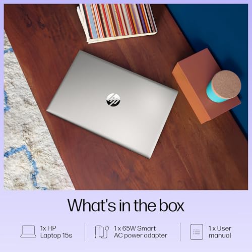 HP 15s, 12th Gen Intel Core i3-1215U, 8GB DDR4, 512GB SSD, (Win 11, Office 21, Silver, 1.69kg) Anti-glare, Micro-edge, 15.6-inch(39.6cm) FHD laptop, Intel UHD Graphics, HD camera, Backlit KB, fq5327tu 