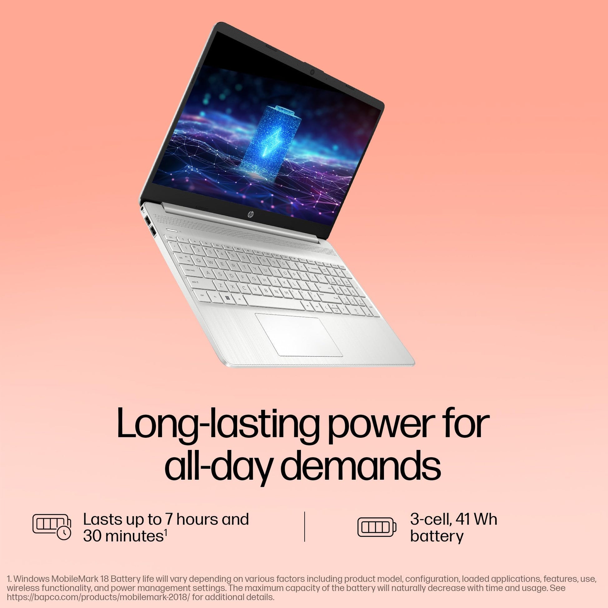 HP 15s Laptop 12th Gen I5 1235U 8GB RAM 512GB SSD 15.6 FHD Windows 11 Silver 