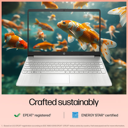 HP 15s Laptop 12th Gen I5 1235U 8GB RAM 512GB SSD 15.6 FHD Windows 11 Silver 