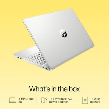 HP 15s, AMD Ryzen 5 5500U, 8GB DDR4, 512GB SSD, (Win 11, Office 21, Silver, 1.69kg), Anti-Glare, 15.6-inch(39.6cm), FHD Laptop, AMD Radeon Graphics, HD Camera, Dual Speakers, eq2144AU 