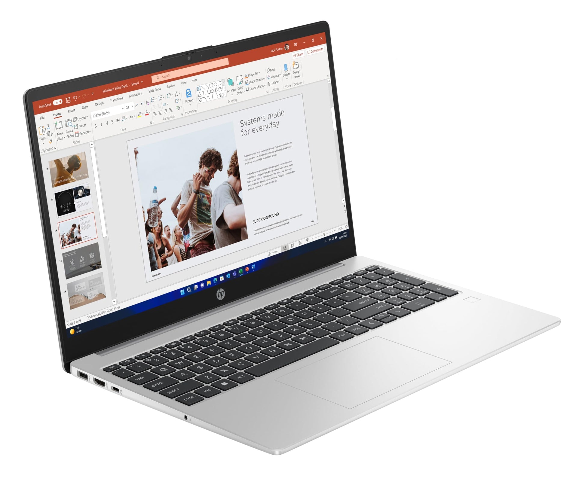 HP 255 G10 ‎‎Laptop (AMD Athlon Silver 7120U/ 8GB RAM / 256GB SSD/Windows 11/15.6 INCH ASH Silver 