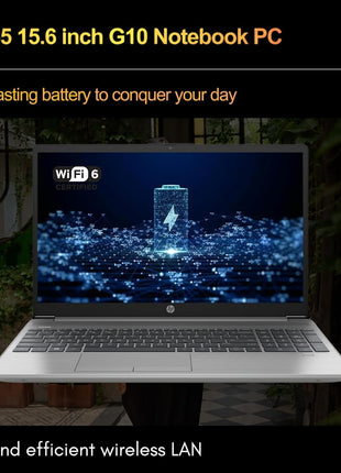 HP 255 G10 Laptop for Home or Work, 16GB RAM, 512GB SSD, 15.6" Full HD, Ryzen 3 7330U (Beat Intel i5-1135G7), HDMI, USB-C, Windows 11 Pro, Business and Fun Ready 