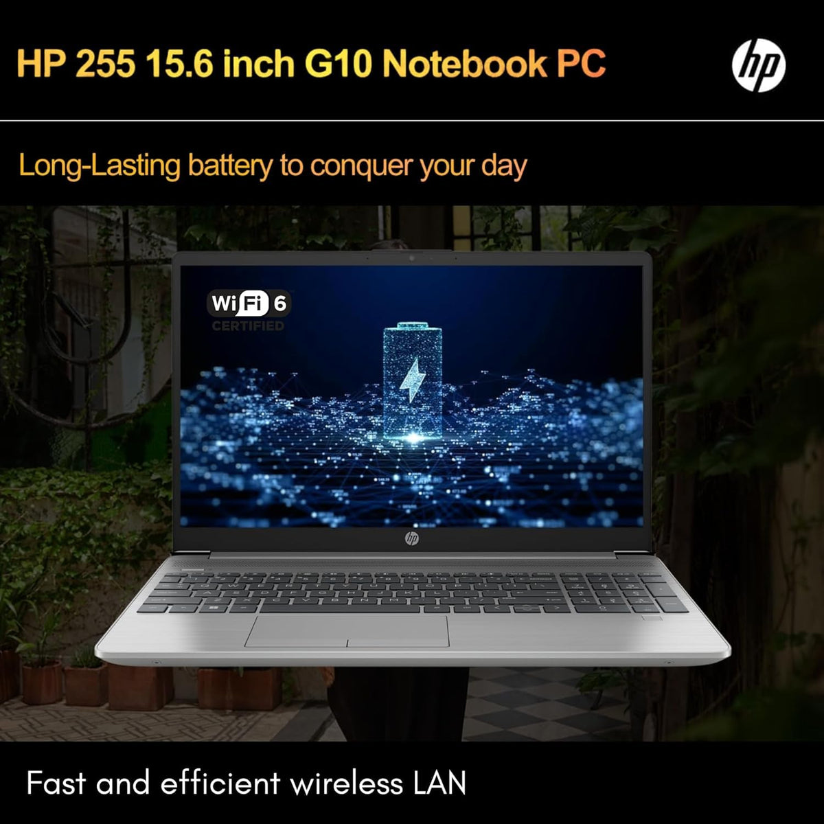 HP 255 G10 Laptop for Home or Work, 16GB RAM, 512GB SSD, 15.6" Full HD, Ryzen 3 7330U (Beat Intel i5-1135G7), HDMI, USB-C, Windows 11 Pro, Business and Fun Ready 