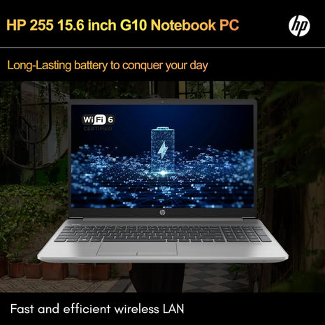 HP 255 G10 Laptop for Home or Work, 16GB RAM, 512GB SSD, 15.6" Full HD, Ryzen 3 7330U (Beat Intel i5-1135G7), HDMI, USB-C, Windows 11 Pro, Business and Fun Ready 