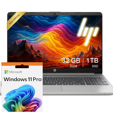 HP 255 G10 Laptop for Home or Work, 16GB RAM, 512GB SSD, 15.6" Full HD, Ryzen 3 7330U (Beat Intel i5-1135G7), HDMI, USB-C, Windows 11 Pro, Business and Fun Ready 