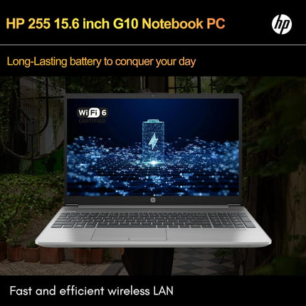 HP 255 G10 Laptop for Home or Work, 16GB RAM, 512GB SSD, 15.6" Full HD, Ryzen 3 7330U (Beat Intel i5-1135G7), HDMI, USB-C, Windows 11 Pro, Business and Fun Ready 