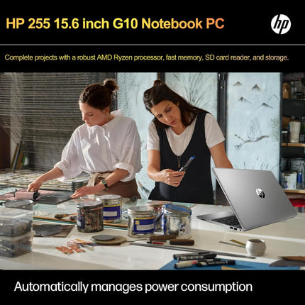 HP 255 G10 Laptop for Home or Work, 16GB RAM, 512GB SSD, 15.6" Full HD, Ryzen 3 7330U (Beat Intel i5-1135G7), HDMI, USB-C, Windows 11 Pro, Business and Fun Ready 