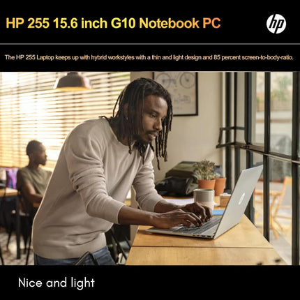 HP 255 G10 Laptop for Home or Work, 16GB RAM, 512GB SSD, 15.6" Full HD, Ryzen 3 7330U (Beat Intel i5-1135G7), HDMI, USB-C, Windows 11 Pro, Business and Fun Ready 