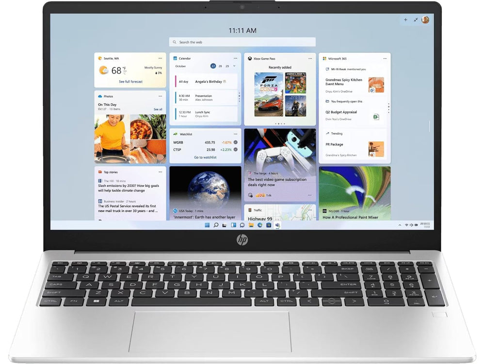 HP 255 G10 Thin And Light Laptop Ryzen 5 7520U 8GB RAM 512GB SSD Matte Silver 15.6 Inch