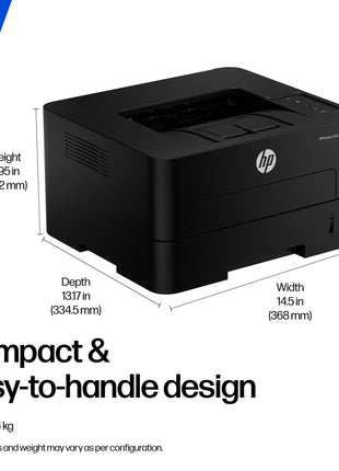 HP 303dw Auto Duplex WiFi Laser Printer (New Launch), 30 PPM, 256 MB Memory, Black 