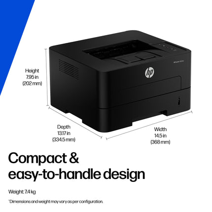 HP 303dw Auto Duplex WiFi Laser Printer (New Launch), 30 PPM, 256 MB Memory, Black 