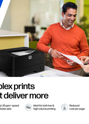 HP 303dw Auto Duplex WiFi Laser Printer (New Launch), 30 PPM, 256 MB Memory, Black 