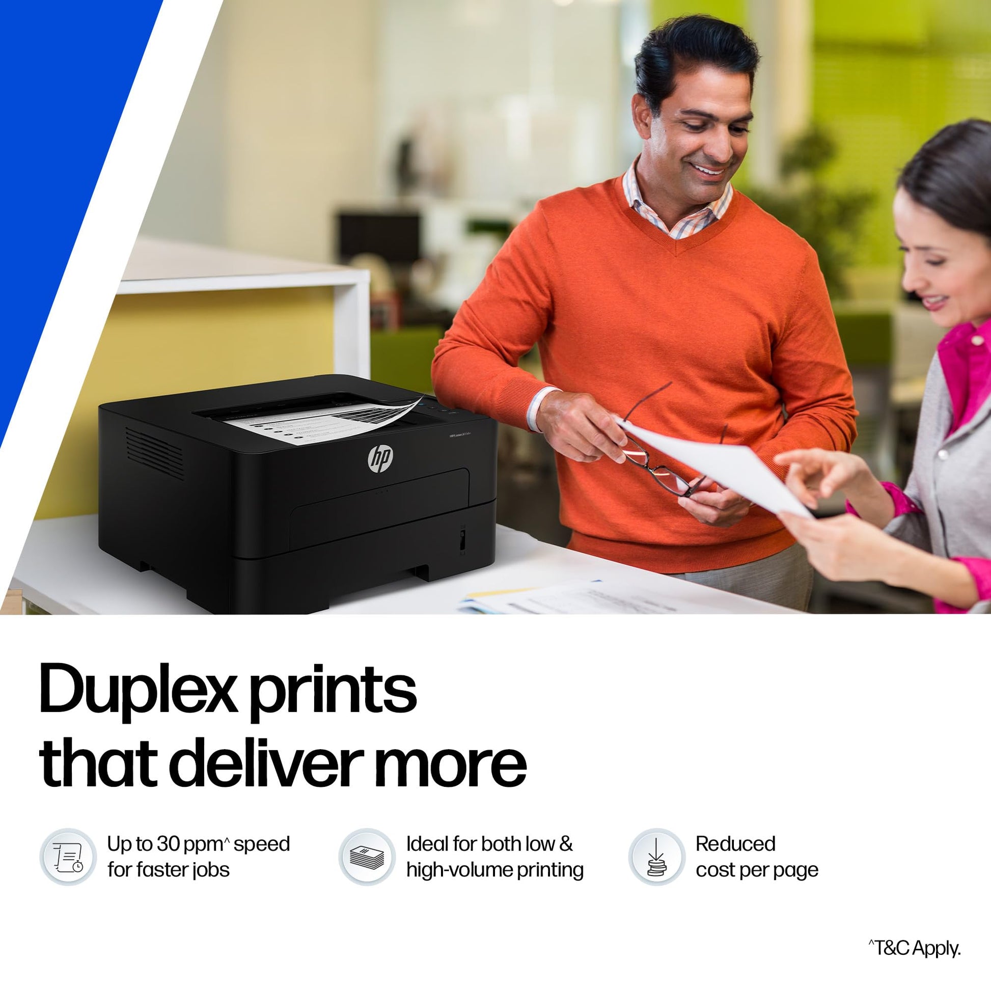 HP 303dw Auto Duplex WiFi Laser Printer (New Launch), 30 PPM, 256 MB Memory, Black 