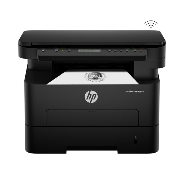 HP 323dnw Auto Duplex WiFi Laser Printer (New Launch), Print Scan Copy, LCD Display, 30 PPM, 256 MB Memory, Black 
