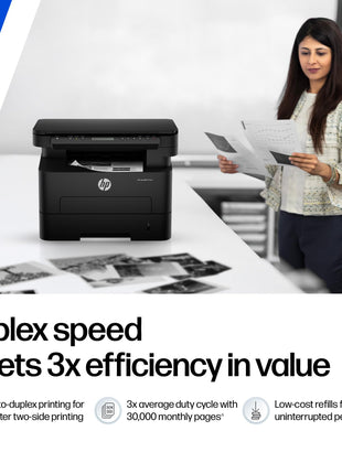 HP 323dnw Auto Duplex WiFi Laser Printer (New Launch), Print Scan Copy, LCD Display, 30 PPM, 256 MB Memory, Black 