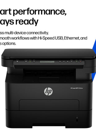 HP 323dnw Auto Duplex WiFi Laser Printer (New Launch), Print Scan Copy, LCD Display, 30 PPM, 256 MB Memory, Black 