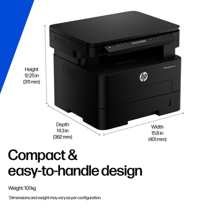 HP 323dnw Auto Duplex WiFi Laser Printer (New Launch), Print Scan Copy, LCD Display, 30 PPM, 256 MB Memory, Black 
