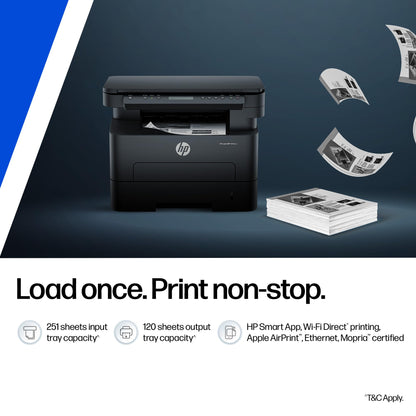 HP 323dnw Auto Duplex WiFi Laser Printer (New Launch), Print Scan Copy, LCD Display, 30 PPM, 256 MB Memory, Black 