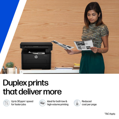 HP 323dnw Auto Duplex WiFi Laser Printer (New Launch), Print Scan Copy, LCD Display, 30 PPM, 256 MB Memory, Black 