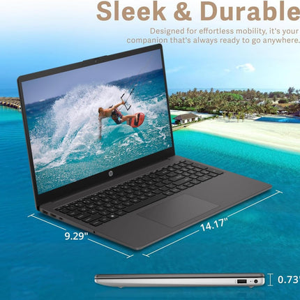 HP (4 GB/128 GB SSD/DOS NO Windows) 15.6" HD Black 