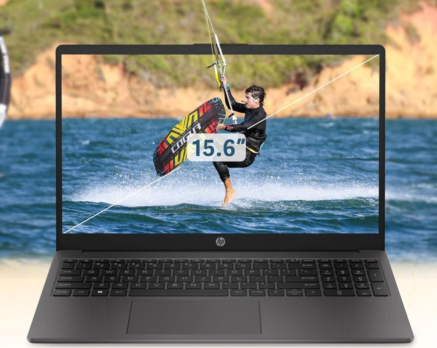 HP (4 GB/128 GB SSD/DOS NO Windows) 15.6" HD Black 