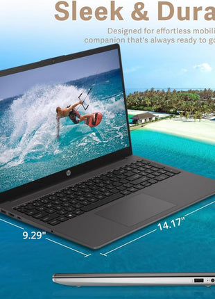 HP (4 GB/128 GB SSD/DOS NO Windows) 15.6" HD Black 