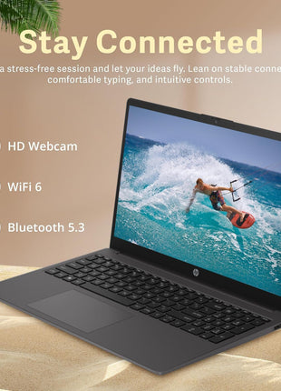 HP (4 GB/128 GB SSD/DOS NO Windows) 15.6" HD Black 