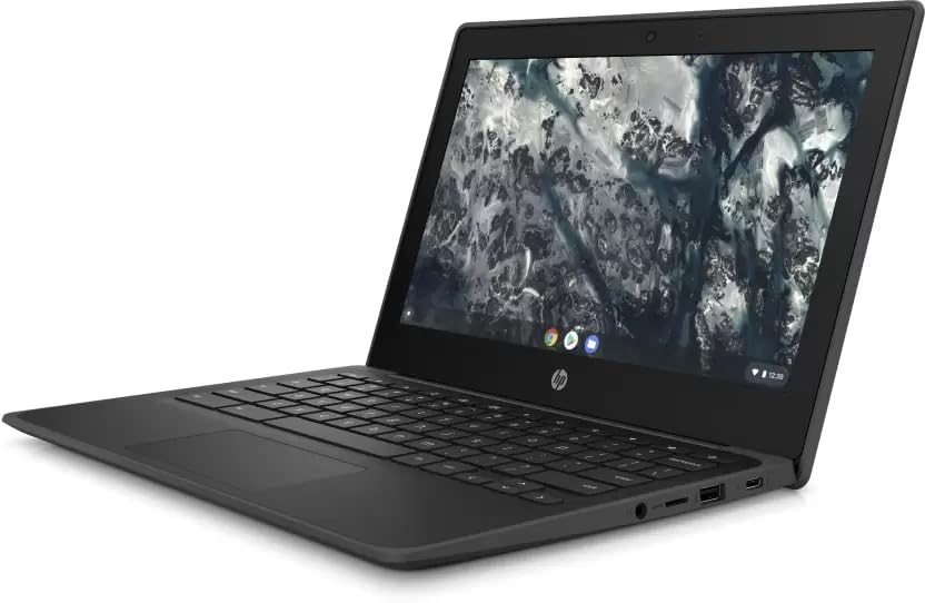 HP Chromebook (2024) MediaTek MT8183 - (4 GB/32 GB EMMC Storage/Chrome OS) 11MK G9 EE Chromebook (11.6 Inch, Black, 1.34 Kg) 