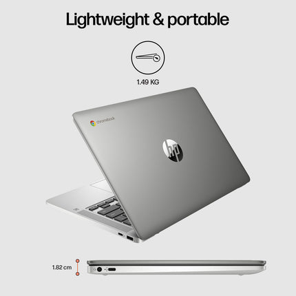 HP Chromebook X360 Intel Celeron N4120 14 inch(35.6 cm) Micro-Edge, Touchscreen, 2-in-1 Laptop (4GB RAM/64GB eMMC/Chrome OS/Intel UHD Graphics,1.49Kg), 14a-ca0506TU 