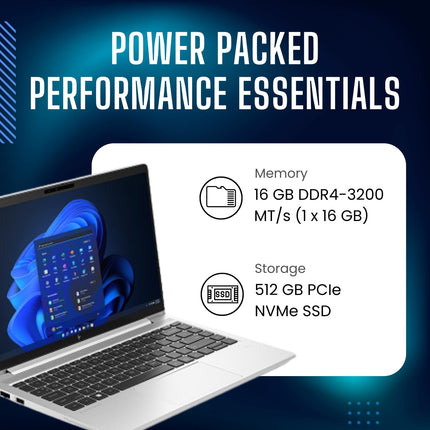 HP EliteBook 640 14 inch G10 Notebook i7-1365U vpro/16GB/512GB SSD/FHD/IMG/Win11 Pro/5 Yr Onsite 