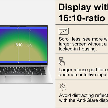 HP EliteBook 840 G10 Business Laptop (14" FHD+ Touchscreen, Intel 10-Core i5-1335U (Beat i7-1255U), 16GB DDR5 RAM, 512GB SSD) Backlit, Fingerprint, 5MP IR Webcam, Wolf Security, Win 11 Pro w/ Copilot 