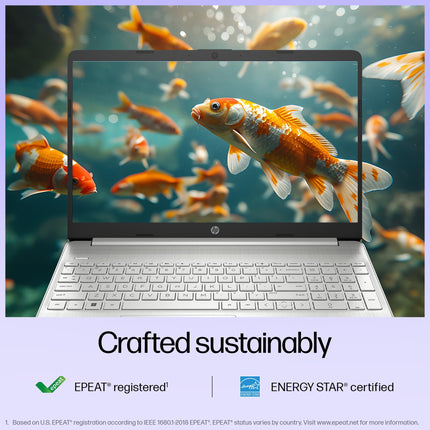 HP Laptop 15s, 12th Gen Intel Core i3-1215U, 15.6-inch (39.6 cm), FHD, 16GB DDR4, 512GB SSD, Intel UHD Graphics, Thin & Light, Dual Speakers (Win 11, MSO 2021, Silver, 1.69 kg), fy5004TU 