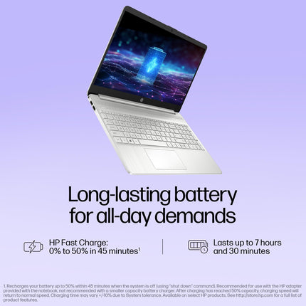 HP Laptop 15s, 12th Gen Intel Core i3-1215U, 15.6-inch (39.6 cm), FHD, 16GB DDR4, 512GB SSD, Intel UHD Graphics, Thin & Light, Dual Speakers (Win 11, MSO 2021, Silver, 1.69 kg), fy5004TU 