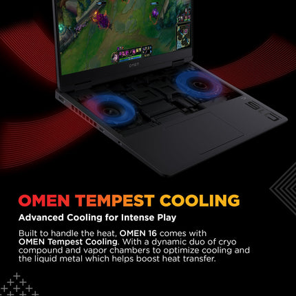 HP Omen, 14th Gen Intel Core i7-14650HX, 8GB RTX 5050, 24GB DDR5(Upgradeable) 1TB SSD, 165Hz, 2k WUXGA, 3ms, 400 nits, 16''/40.6cm, Win11, M365* Office24, Black, 2.43kg, am0241TX, RGB Gaming Laptop 