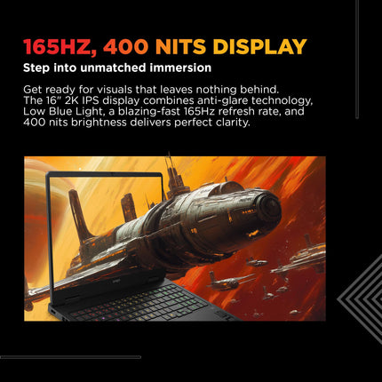 HP Omen, 14th Gen Intel Core i7-14650HX, 8GB RTX 5050, 24GB DDR5(Upgradeable) 1TB SSD, 165Hz, 2k WUXGA, 3ms, 400 nits, 16''/40.6cm, Win11, M365* Office24, Black, 2.43kg, am0241TX, RGB Gaming Laptop 