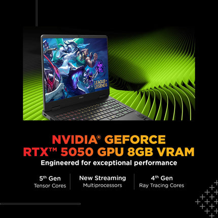 HP Omen, 14th Gen Intel Core i7-14650HX, 8GB RTX 5050, 24GB DDR5(Upgradeable) 1TB SSD, 165Hz, 2k WUXGA, 3ms, 400 nits, 16''/40.6cm, Win11, M365* Office24, Black, 2.43kg, am0241TX, RGB Gaming Laptop 