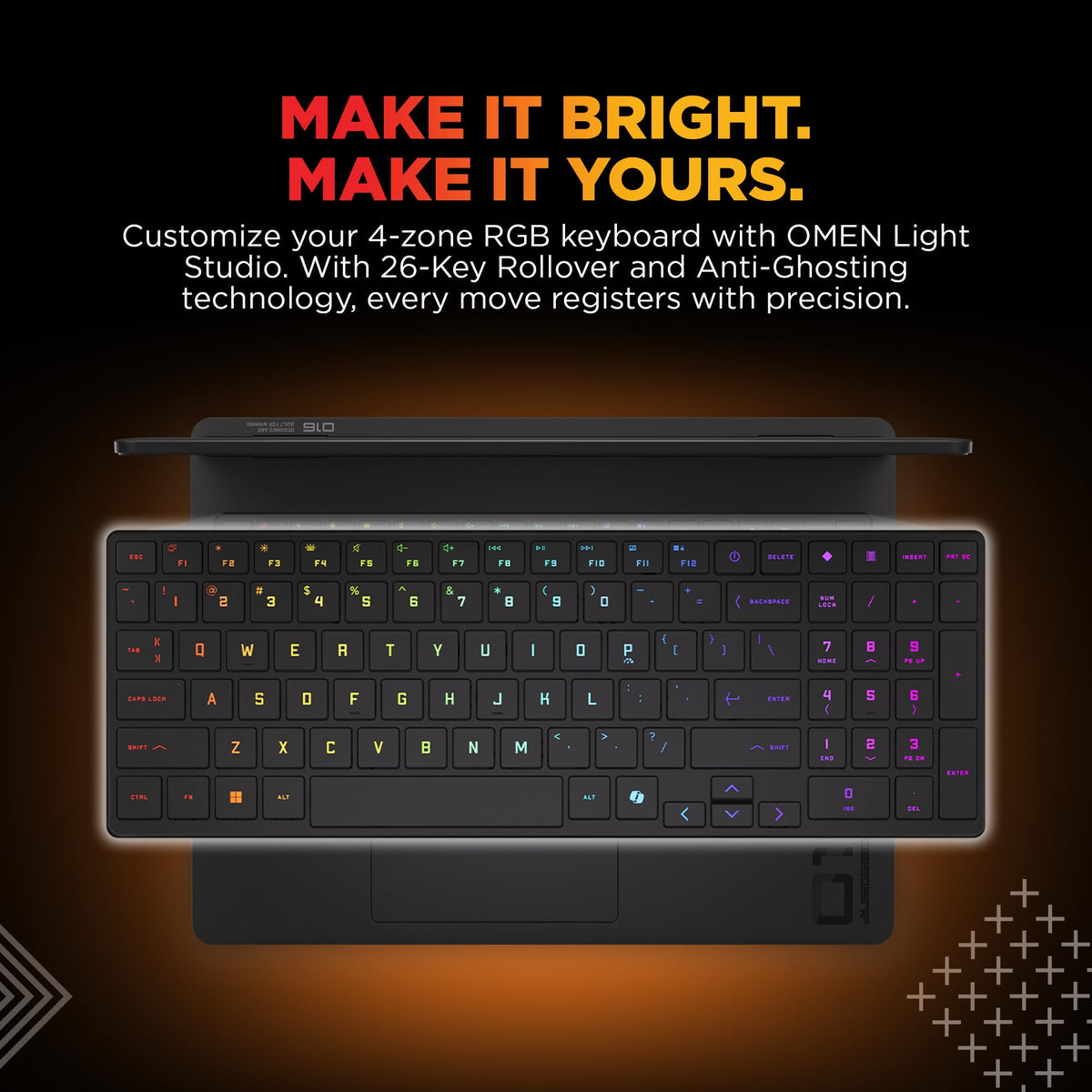 HP Omen, 14th Gen Intel Core i7-14650HX, 8GB RTX 5050, 24GB DDR5(Upgradeable) 1TB SSD, 165Hz, 2k WUXGA, 3ms, 400 nits, 16''/40.6cm, Win11, M365* Office24, Black, 2.43kg, am0241TX, RGB Gaming Laptop 