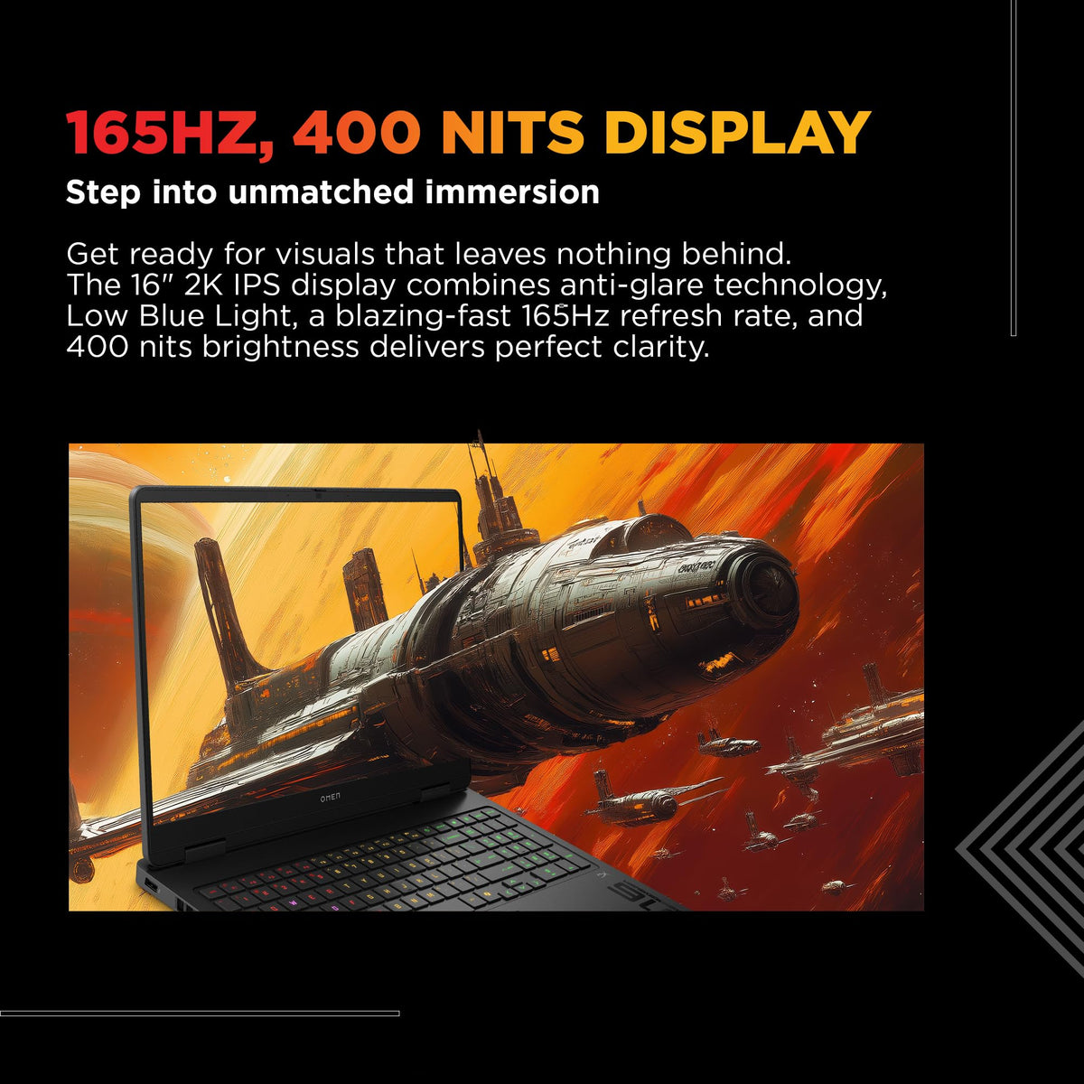 HP Omen, 14th Gen Intel Core i7-14650HX, 8GB RTX 5050, 24GB DDR5(Upgradeable) 1TB SSD, 165Hz, 2k WUXGA, 3ms, 400 nits, 16''/40.6cm, Win11, M365* Office24, Black, 2.43kg, am0241TX, RGB Gaming Laptop 