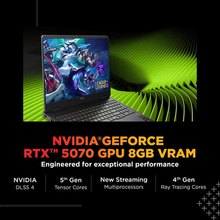 HP Omen, Intel Core Ultra 9 285H, 8GB RTX 5070, 32GB DDR5, 1TB SSD, 165Hz, 2k WUXGA, 3ms, 400 nits, 16''/40.6cm, Win11, M365* Office24, Black, 2.42kg, an0012TX, Unleashed Mode, RGB, AI Gaming Laptop 