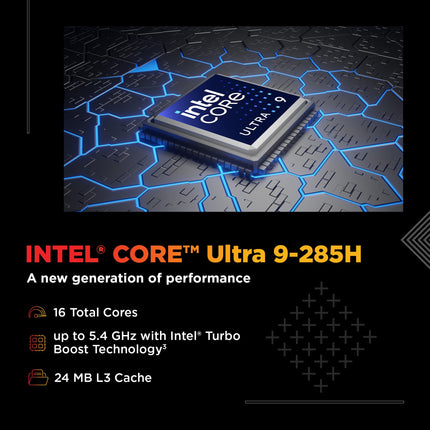 HP Omen, Intel Core Ultra 9 285H, 8GB RTX 5070, 32GB DDR5, 1TB SSD, 165Hz, 2k WUXGA, 3ms, 400 nits, 16''/40.6cm, Win11, M365* Office24, Black, 2.42kg, an0012TX, Unleashed Mode, RGB, AI Gaming Laptop 